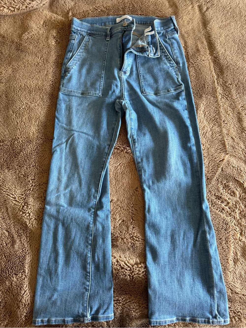 LOFT Light Blue Wide-Leg Jeans